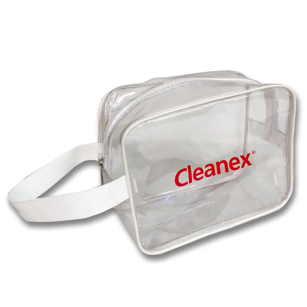 Bolso de mano en tela cristal